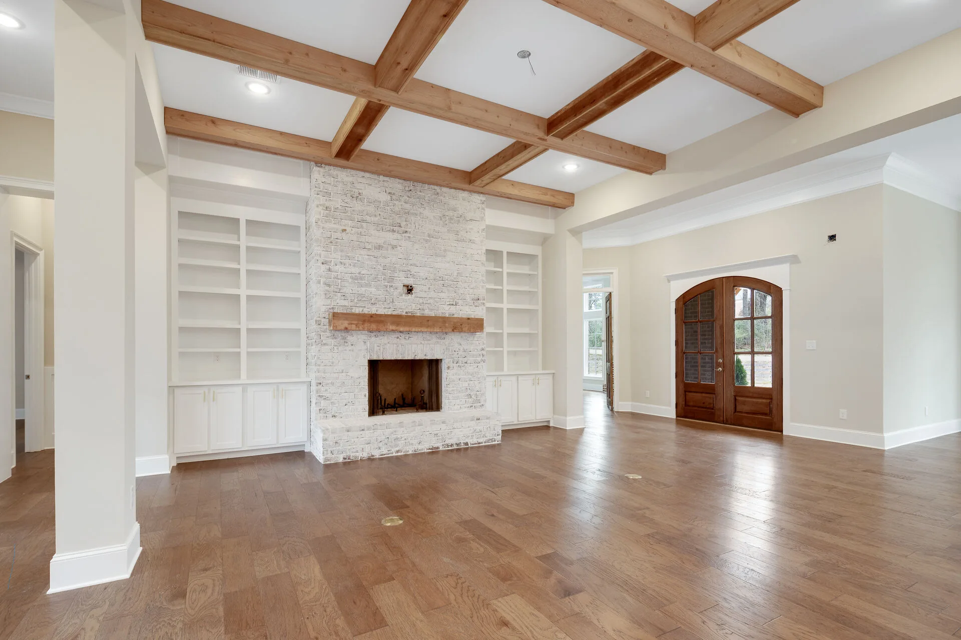 Grand interior view — custom residence main floor